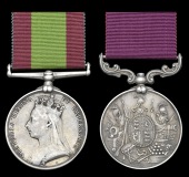 Pair: Lance-Daffadar Jamit Singh, 10th Bengal Lancers

Afghanistan 1878-80, no clasp (Sowar Juminal Singh, 10th...