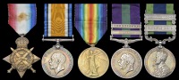 Five: Resaldar Sharaf Din, Mule Corps

1914 Star (No. 748 Q.M. Dfr. Sharaf Deen, 1/Mule Corps); British War and...