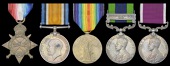 Five: Havildar Nur Saleh Gul, South Waziristan Militia

1914-15 Star (No. 40 L-Nk. Nur Sali Gul, S.W. Mil.);...