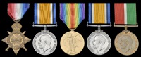 Five: Jacob Yondo, Mercantile Marine - with a ‘double issue’ B.W.M.

1914-15 Star (Jacob Yondo, Hd. Kroo.);...