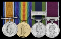 Four: Staff Serjeant Instructor T. H. Larkin, Indian Army, late East Kent Regiment

British War and Victory Medals...