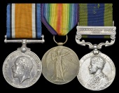Three: Dufadar Mehar Singh, 28th Cavalry

British War and Victory Medals (3692 Dfdr., 28 Cavy.); India General...