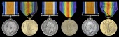 British War and Victory Medal pairs (3) (158557 Gnr. A. Labram, R.A.; 4068 Sepoy Ghulam Din, 13 Rajputs; Jemdr....