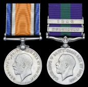 Pair: Sepoy Bakhtawar Singh, 45th Sikhs

British War Medal 1914-20 (1197 Sepoy, 45 Sikhs); General Service...