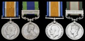 Pair: Jemadar Kasim Din, 1-19th Punjabis

British War Medal 1914-20 (Jemdr., 1-19 Pjbis.); India General Service...