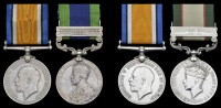 Pair: Jemadar Kasim Din, 1-19th Punjabis

British War Medal 1914-20 (Jemdr., 1-19 Pjbis.); India General Service...