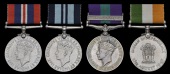 Four: Lieutenant Kalusing Limbu, 10th Gurkha Rifles

War and India Service Medals, unnamed; General Service...