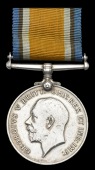The British War Medal awarded to Lance-Corporal E. E. Kivell, M.M., Canadian Light Horse, who was wounded in...