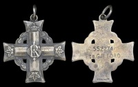 A Canadian Memorial Cross awarded in remembrance of Private G. H. Ford, Canadian Light Horse, who was severely...
