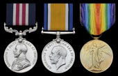 A Great War M.M. pair awarded to Sergeant N. R. Crowe, 4th Canadian Mounted Rifles, who was wounded by gas poisoning...