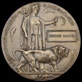 A Memorial Plaque awarded in remembrance of Private G. Malner, 5th Canadian Mounted Rifles, who was killed in action...