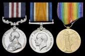 A Great War M.M. group of three awarded to Signaller H. C. Brown, Canadian Field Artillery

Military Medal, G.V.R....