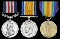 A Great War M.M. group of three awarded to Sergeant W. B. Williams, Canadian Field Artillery, who was in August...