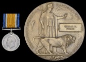 Pair: Private G. Friend, Canadian Field Artillery, who died of disease on 31 July 1917

British War Medal 1914-20...