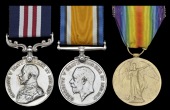 A Great War M.M. group of three awarded to Corporal N. Munroe, Canadian Garrison Artillery

Military Medal, G.V.R....