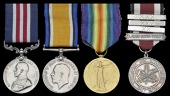 A Great War M.M. group of four awarded to 2nd Corporal D. D. Robertson, Canadian Engineers

Military Medal, G.V.R....