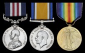 A Great War M.M. group of three awarded to Lance-Corporal H. Conley, Canadian Engineers, late 1st Canadian Mounted...