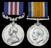 A Great War M.M. pair awarded to Private L. Chartier, Canadian Army Medical Corps

Military Medal, G.V.R. (524796...