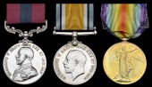 A Great War D.C.M. group of three awarded to Sergeant F. A. Elliott, Canadian Machine Gun Corps, late 20th (Central...