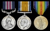 A Great War M.M. group of three awarded to Corporal F. McGee, Canadian Machine Gun Corps, who was accidentally shot...