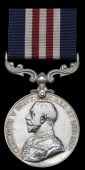 A Great War M.M. attributed to Private T. K. De Morest, Canadian Motor Machine Gun Brigade, who was severely wounded...