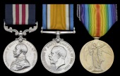 A Great War M.M. pair awarded to Lieutenant C. B. Diplock, 7th (1st British Columbia) Battalion, Canadian Infantry,...
