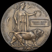 A Memorial Plaque awarded in remembrance of Private W. D. Williamson, 7th (1st British Columbia) Battalion, who died...