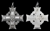 A Canadian Memorial Cross awarded in remembrance of Private S. G. Hughes, 19th (Central Ontario) Battalion, who was...