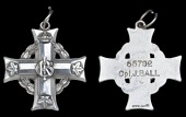 A Canadian Memorial Cross awarded in remembrance of Corporal J. Ball, 19th (Central Ontario) Battalion, who died of...
