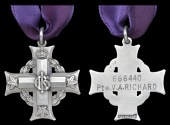 A Canadian Memorial Cross awarded in remembrance of Private V. A. Richard, 22nd (French Canadian) Battalion, who was...