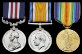 A Great War Vimy Ridge M.M. group of three awarded to Lance-Corporal W. F. Collings, 28th (North West) Battalion,...