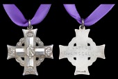 A Canadian Memorial Cross awarded in remembrance of Private A. McCallum, 49th (Edmonton Regiment) Battalion, who was...
