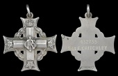 A Canadian Memorial Cross awarded in remembrance of Sergeant F. Critchley, 49th (Edmonton Regiment) Battalion, who...