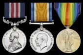 A Great War Battle of Lens M.M. group of three awarded to Sergeant H. F. Vincent, 50th (Calgary) Battalion, Canadian...