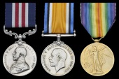 A Great War M.M. group of three awarded to Company Quarter-Master Sergeant F. Shrimpton, 58th Battalion, Canadian...