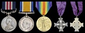 A Great War M.M. group of three awarded to Corporal J. R. Duncan, 73rd (Royal Highlanders of Canada) Battalion,...