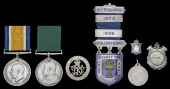 Pair: Acting Company Sergeant-Major W. F. Turner, 157th (Simcoe Foresters) Battalion, Canadian Infantry, late Royal...