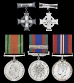 Three: Leading Seaman W. M. Griffin, Royal Canadian Naval Volunteer Reserve, who was invalided ashore in December...