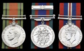 Three: Bombardier H. T. Gilmore, Royal Canadian Artillery

Defence Medal 1939-45, silver; Canadian Voluntary...