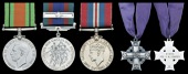 Four: Private F. Cowden, Loyal Edmonton Regiment

Defence Medal 1939-45, silver; Canadian Voluntary Service Medal...