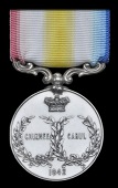 Ghuznee Cabul 1842 (David Baldwin, 11th Regt.) engraved in serifed capitals, fitted with scroll suspension,...