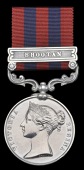 India General Service 1854-95, 1 clasp, Bhootan (716 J. Drury, H.Ms. 55th Regt.) good very fine	 £300-350