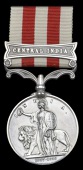 Indian Mutiny 1857-59, 1 clasp, Central India (Gunner Matw. Allen, A. Cy. 4th Bn. Madras Art.) minor contact marks,...