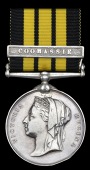 Ashantee 1873-74, 1 clasp, Coomassie (1825 Pte. S. Lambert, 2 Bn. Rifle Bde. 1873-4) edge bruising, and some contact...