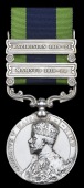 India General Service 1908-35, 2 clasps, Mahsud 1919-20, Waziristan 1919-21 (344413 Spr. F. Connor, F. Dvl. Signals)...