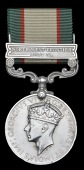 India General Service 1936-39, 1 clasp, North West Frontier 1937-39 (5826406 Pte. H. Baggaley, Suff. R.) edge...