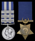 Pair: Corporal W. Carcary, Royal Highlanders

Egypt and Sudan 1882-89, undated reverse, 3 clasps, El-Teb-Tamaai,...