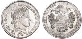 Austria, Ferdinand I, 20 Kreuzer, 1848gm, struck during the siege of Mantua (Mailliet lxxix,10; KM. 2209). Good very...