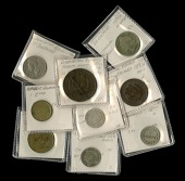 Dominican Republic, Republic, Quarter-Réal, 1848, 5 Centavos, 1877, Two-and-a-Half Centavos (2), both 1888a, large...