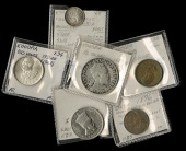 Ethiopia, Menelik II, Half-Birr, EE1889a, Gersh, EE1895a (KM. 4, 12), Thirty-Second Birr, date unclear; Haile...